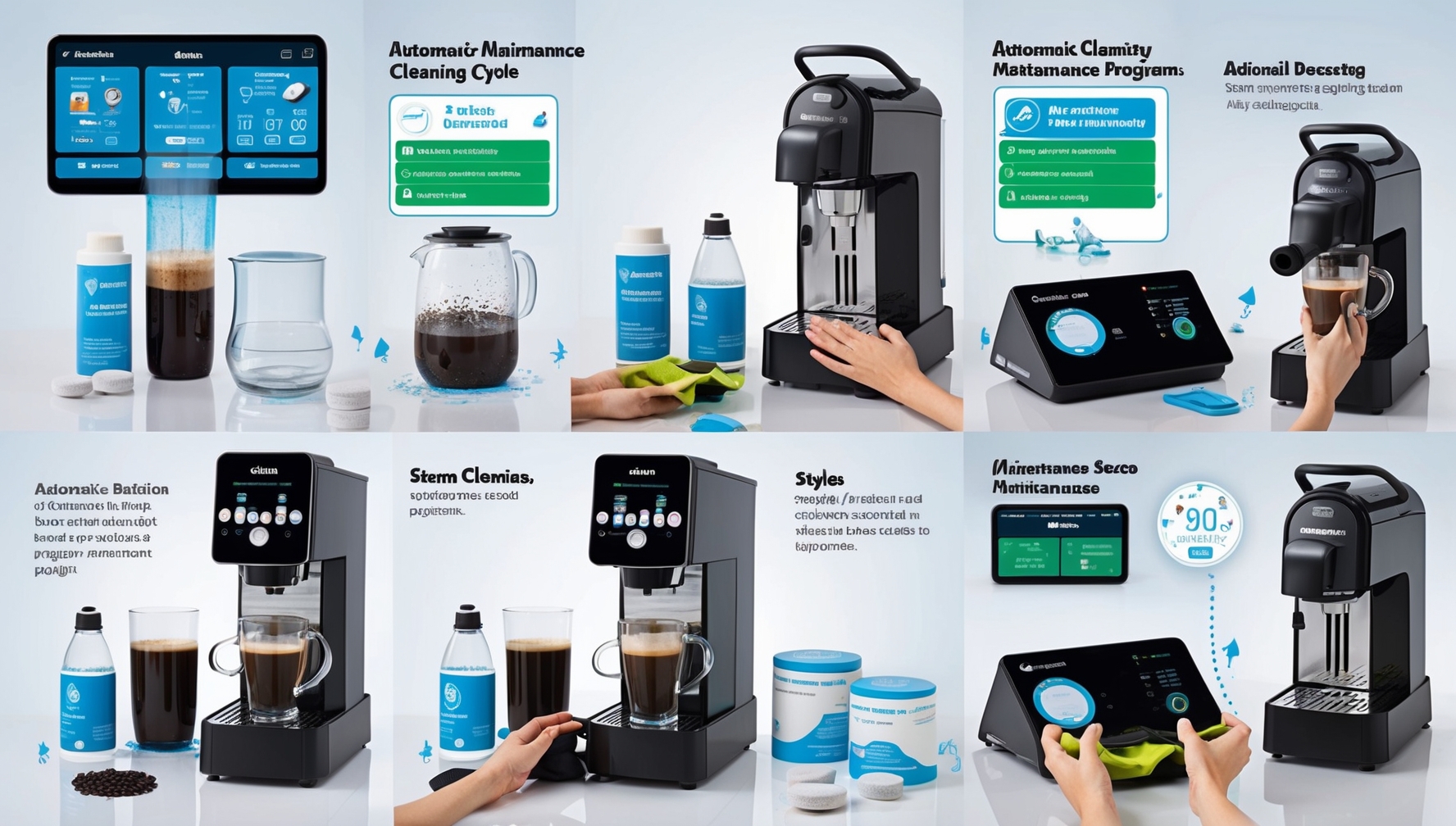 Automata kávéfőző karbantartás teszt - tisztítás és vízkőtelenítés