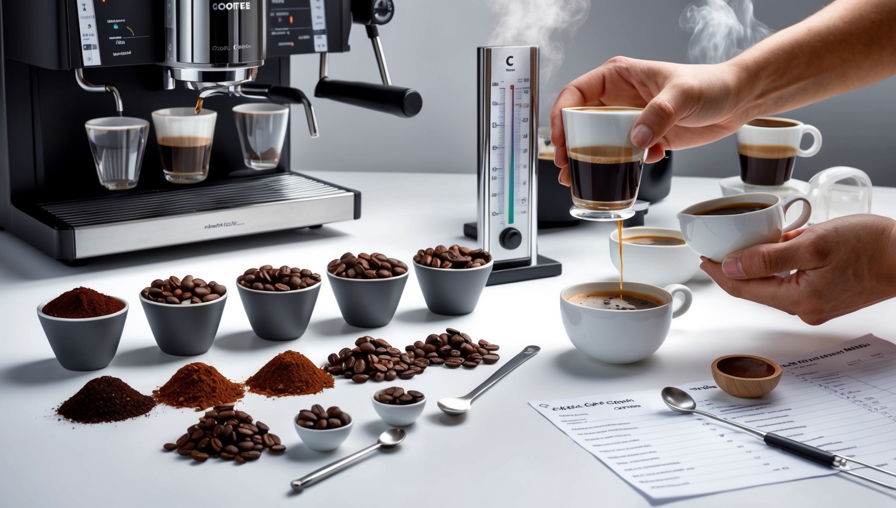 Automata kávéfőző kávéminőség teszt - ízprofil és kivonás vizsgálata