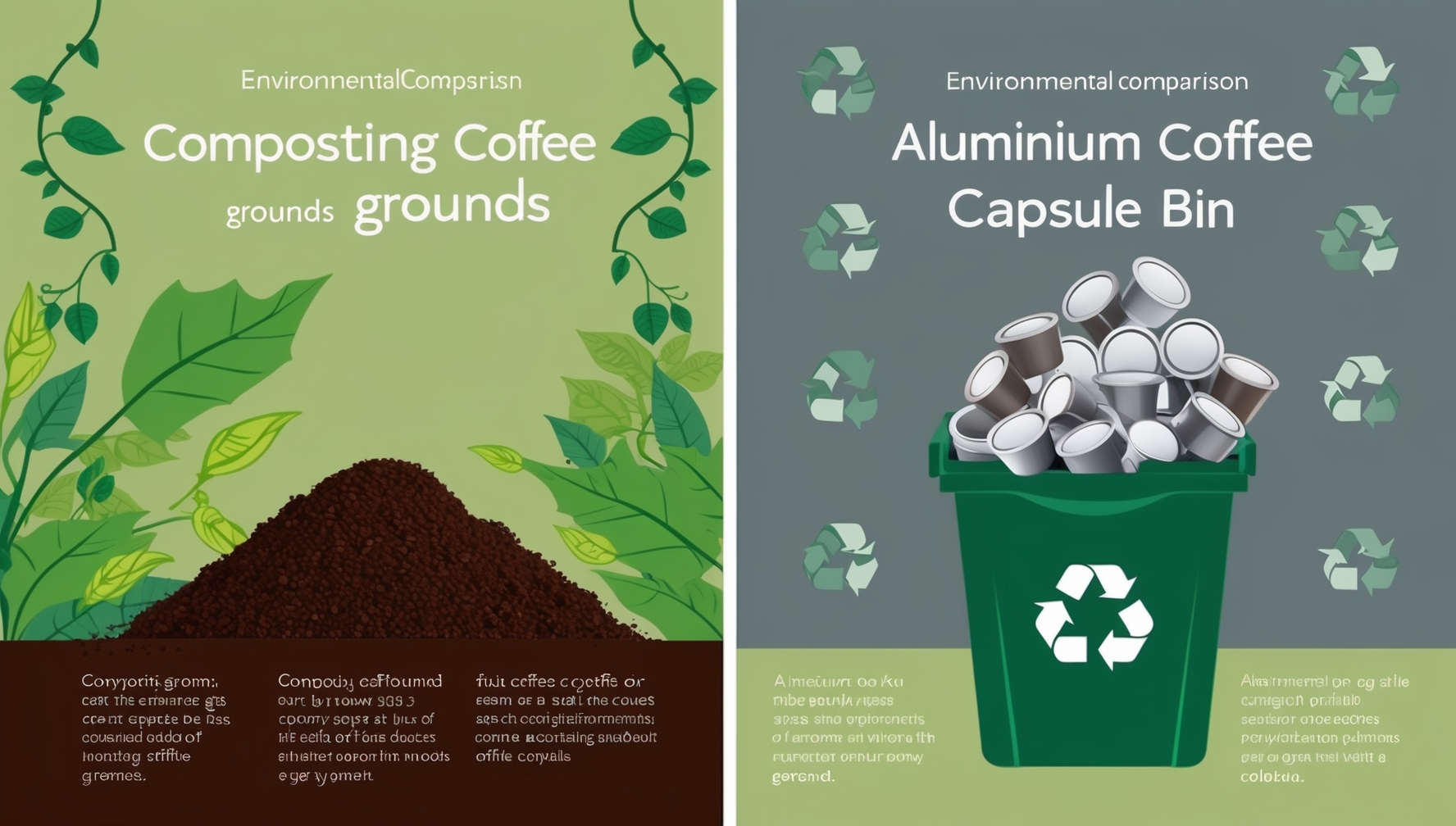 Környezeti hatások összehasonlítása - komposztálható kávézacc vs alumínium kapszulák újrahasznosítása